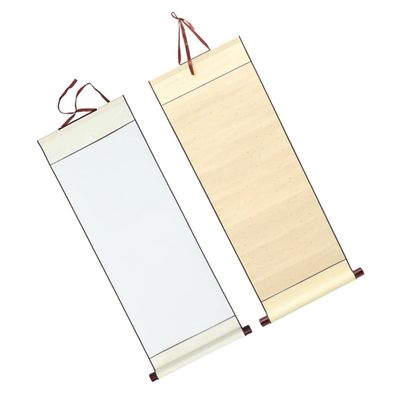 EXCEART 2pcs Blank Hanging for Chinese Calligraphy Antique Style Painting Paper Water-Absorbing for Writing Drawing for Art Display