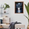 Gabbana 5D Beach Diamond Art Painting Night Sea - Beginners DIY Full Circle Diamond Cross Stitch Kit, Perfect for Warm Home Wall Decor and Holidays Gift 12x16 Inch view 4