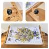 OVARIA Adjustable Embroidery Stand, Rotated Cross Stitch Stand, Embroidery Frame Size with Grooved, Beech Wood Embroidery Hoop Holder for DIY Craft Thread Sewing view 2