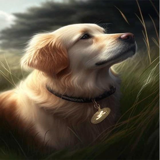 Directo 5D DIY Diamond Painting Kits Full Drill,Diamond Painting Kits Art,Animal Diamond Art, Lovely Golden Retriever Diamond Painting Craft for Home Office Wall Decor 12x16 inch, CJX-1