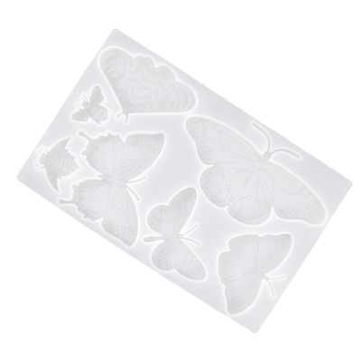 NUOBESTY Craft Making Molds Butterfly Pendant Craft Silicone Mold for DIY Decorations