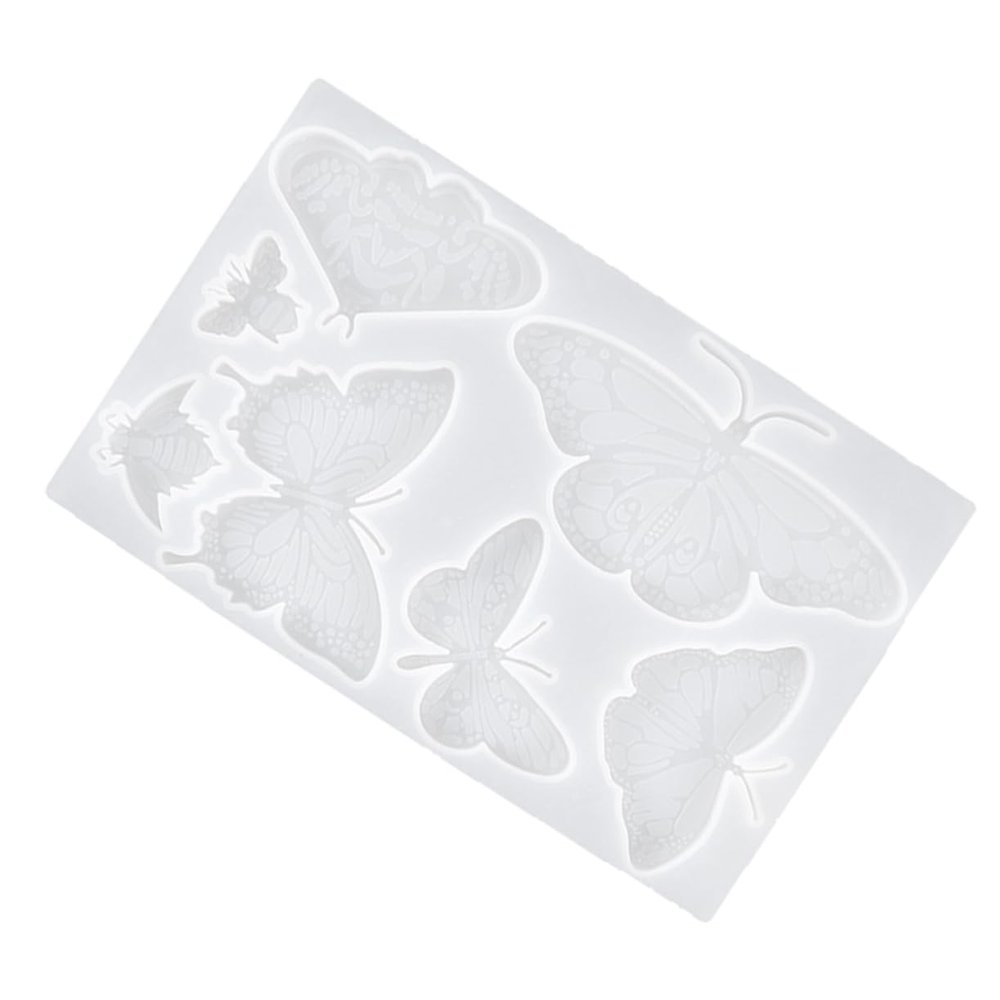 NUOBESTY Craft Making Molds Butterfly Pendant Craft Silicone Mold for DIY Decorations