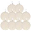 Tofficu 10pcs Round Wooden Pendant Wooden Serving Trays Wooden Tray Round Wooden Round Tray Round Wooden Trays Necklace Locket Jewlery Tray Bezel Pendant Trays Blanks Wooden Frame Jewelry, 3x3cm view 1