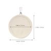 Tofficu 10pcs Round Wooden Pendant Wooden Serving Trays Wooden Tray Round Wooden Round Tray Round Wooden Trays Necklace Locket Jewlery Tray Bezel Pendant Trays Blanks Wooden Frame Jewelry, 3x3cm view 2
