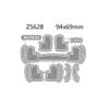 Cutting Dies and Stamps, Winter Snowflake Coffee Mug Gnome Booth Accessories Die Cuts for DIY Christmas Embossing Making Scrapbooking Greeting Card (Z5628-Dies) view 2