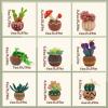 Yizzvb Needle Felting Kit, 9 Pcs Succulent Needle Felt Beginner Kits, Wool Felting Kit Including Wool Roving, Felting Pad, Felting Needles and Instructions for DIY Craft Home Decoration view 2