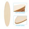 PATIKIL 80x20x1.7mm Wood Pieces, 30 Pack Unfinished Oval Wood Shapes Blank Wooden Cutouts Ornaments Natural for Christmas Party Craft Projects view 4