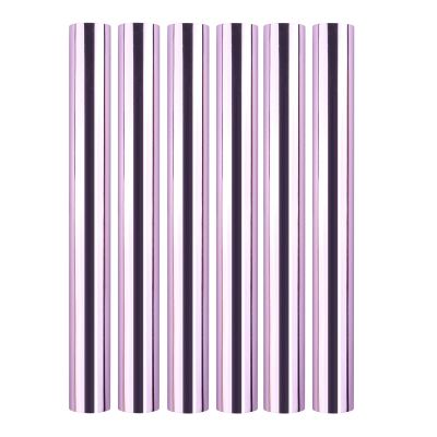 Briartw Toner Reactive Foil by Laser Printer and Laminator,6 Roll 16.4ft X 7.6inch Light Purple Transfer Foil Paper Bundle for DIY Craft Embossing Scrapbooking Cards Making