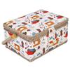 SaditY Wooden Large Sewing Baskets,3Colors Craft Sewing Tool Needle Thread Basket Fabric Household Storage Box Sewing Kit Accessories| (Orange Needle Thread), style view 4