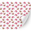 HTV4U Puff Christmas Patterned Heat Transfer Vinyl (Candy Cane Sloth, 20" x 3 Yards) - 3D Patterned Printed, Iron on Vinyl for Shirts, Heat Press Transfer Paper view 1