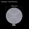 MECCANIXITY 5pcs 2.4" Plastic Mesh Canvas Sheet 16 Count Round Needlepoint Blank Canvas for Embroidery Knit Crochet Acrylic Yarn Crafting, White view 2