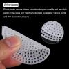 MECCANIXITY 5pcs 2.4" Plastic Mesh Canvas Sheet 16 Count Round Needlepoint Blank Canvas for Embroidery Knit Crochet Acrylic Yarn Crafting, White view 4