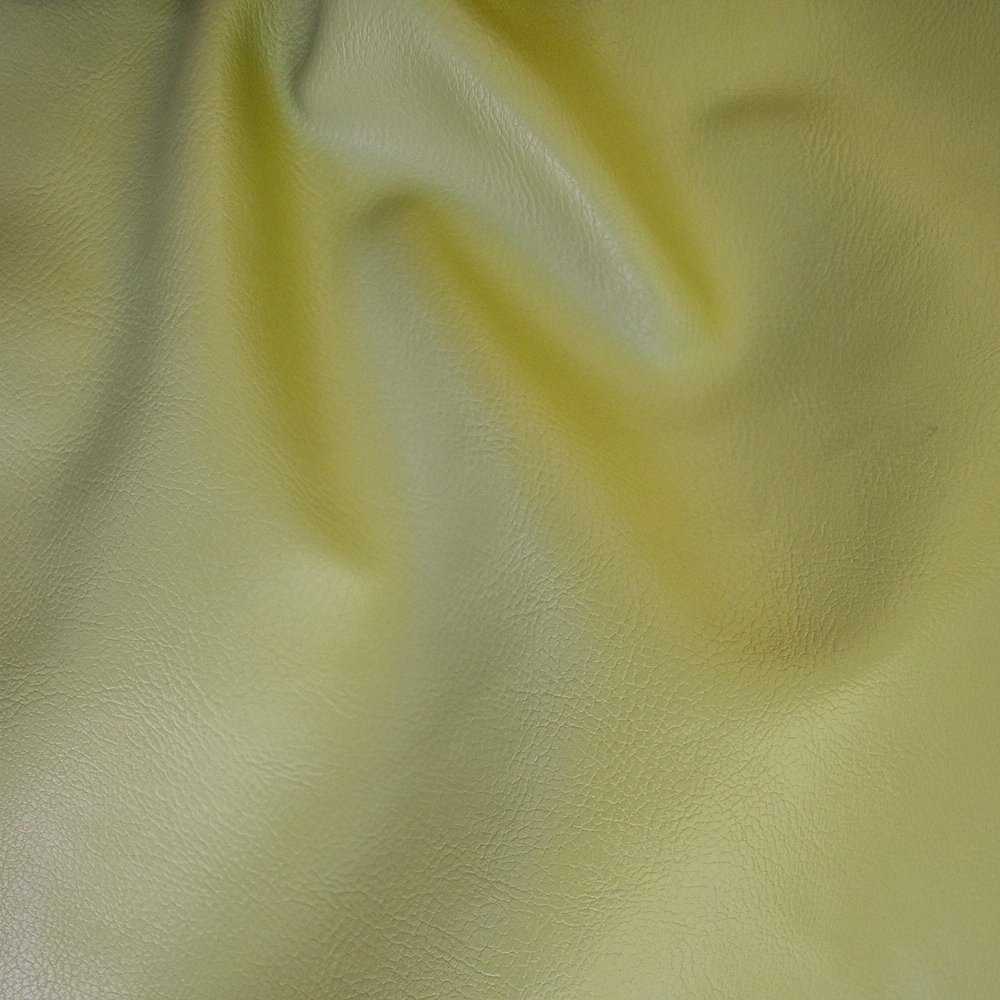 Fabric Mart Direct Light Green 75% PVC Faux Leather Fabric By The Yard, 15 Continuous Yards 54 inches Width Solid Color Green Faux Leather Fabric, Wholesale Faux Leather Upholstery