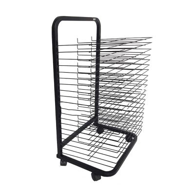 20 Floors Art Drying Rack - Sided Wire Drying Shelf, Mobile Metal Art Storage Rack, Sturdy Metal Art Rack, With 360-degree Universal Wheels Art Drying Rack, Ideal For Schools And Art Clubs ( Color : B