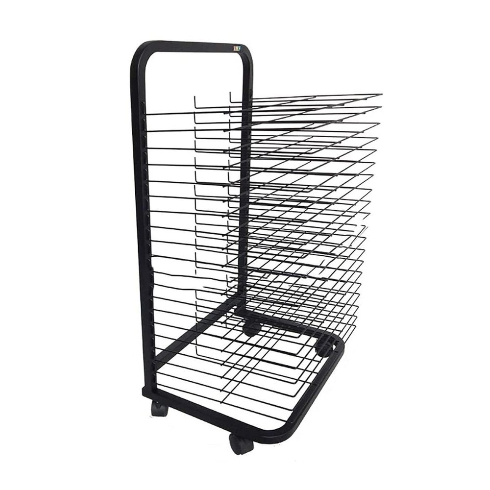 20 Floors Art Drying Rack - Sided Wire Drying Shelf, Mobile Metal Art Storage Rack, Sturdy Metal Art Rack, With 360-degree Universal Wheels Art Drying Rack, Ideal For Schools And Art Clubs ( Color : B