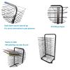 20 Floors Art Drying Rack - Sided Wire Drying Shelf, Mobile Metal Art Storage Rack, Sturdy Metal Art Rack, With 360-degree Universal Wheels Art Drying Rack, Ideal For Schools And Art Clubs ( Color : B view 3