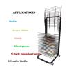 20 Floors Art Drying Rack - Sided Wire Drying Shelf, Mobile Metal Art Storage Rack, Sturdy Metal Art Rack, With 360-degree Universal Wheels Art Drying Rack, Ideal For Schools And Art Clubs ( Color : B view 4