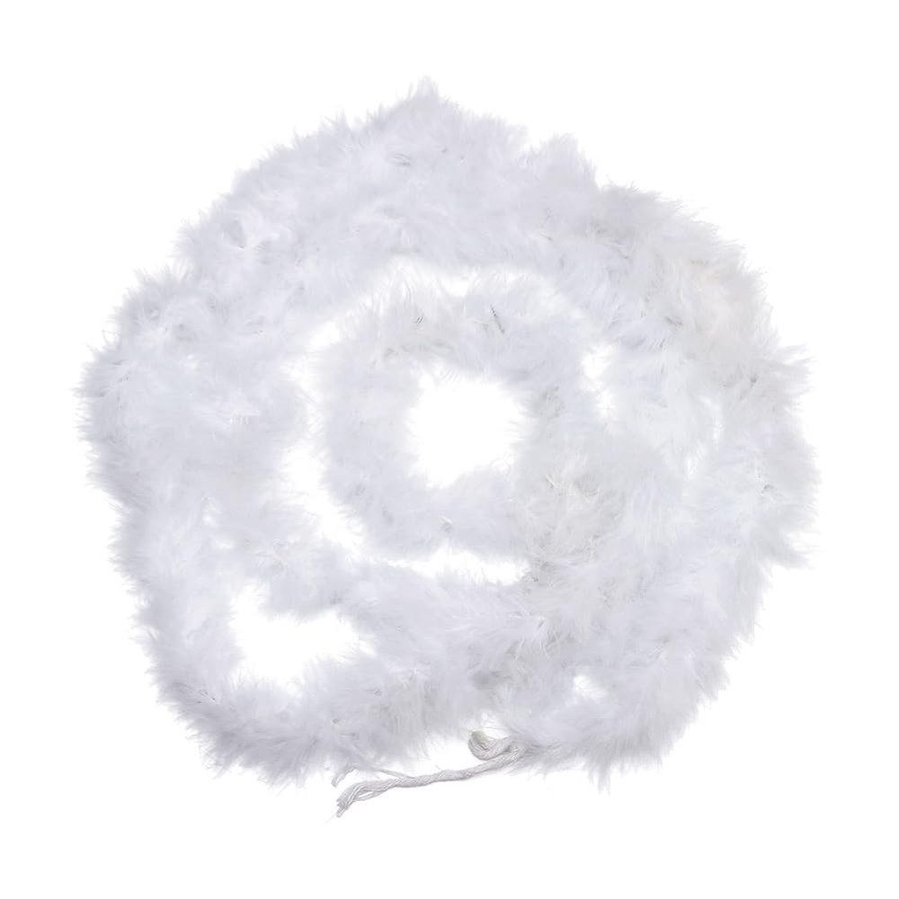 Gumney 78.74 inch Faux Fur Fabric Ribbon, Furry Faux Fur Fabric Trim Furry Fabric Shaggy Artificial Fur Fabric Ribbon for DIY Crafts Sewing Clothing,B-White