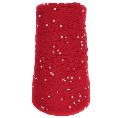 4 * 50g/Ball=200grams Summer Mercerized Cotton Yarn Pearl Bead Yarn DIY Hand Woven Rag Doll Knitting Wool Blanket (Color : White)