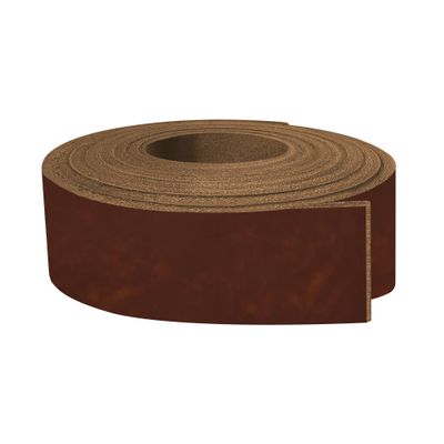ELW 5-6 oz (2-2.4mm) Nappa Oil Tanned & Waxy Finish Leather Belt Grade Straps | Size: 1"x72" (2.5x183cm) | Honey Color | Full Grain Craftsman A/B Grade Natural Cowhide, DIY, Crafting, Strips