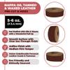 ELW 5-6 oz (2-2.4mm) Nappa Oil Tanned & Waxy Finish Leather Belt Grade Straps | Size: 1"x72" (2.5x183cm) | Honey Color | Full Grain Craftsman A/B Grade Natural Cowhide, DIY, Crafting, Strips view 2