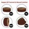 ELW 5-6 oz (2-2.4mm) Nappa Oil Tanned & Waxy Finish Leather Belt Grade Straps | Size: 1"x72" (2.5x183cm) | Honey Color | Full Grain Craftsman A/B Grade Natural Cowhide, DIY, Crafting, Strips view 4