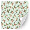 HTV4U Glitter Christmas Patterned Heat Transfer Vinyl (Christmas Flower, 12" x 5 Yards) - Sparkle Textured Printed Patterned Iron on Vinyl, Heat Press Transfer Paper view 1