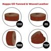 ELW 5-6 oz (2-2.4mm) Nappa Oil Tanned & Waxy Finish Leather Belt Grade Straps | Size: 0.5"x84" (1.3x213cm) | Besani Color | Full Grain Craftsman A/B Grade Natural Cowhide, DIY, Crafting, Strips view 4