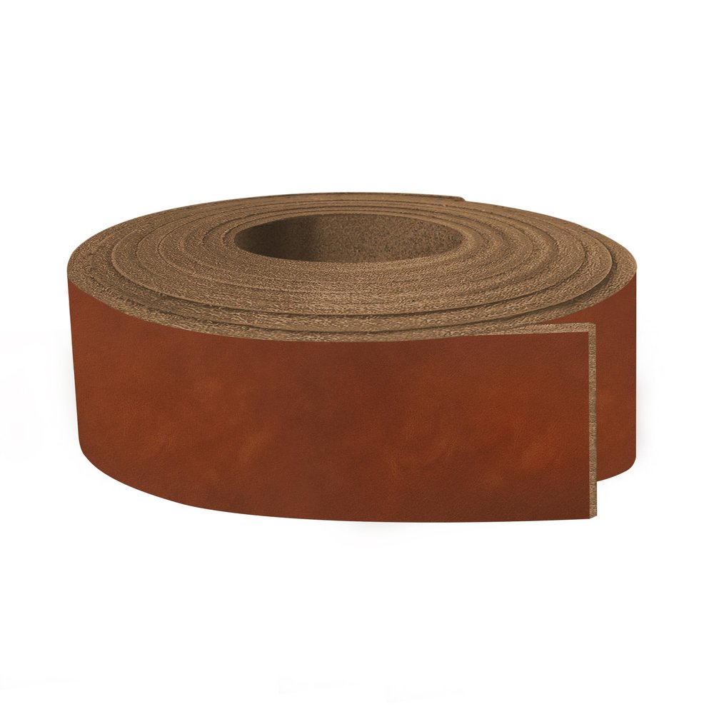 ELW 5-6 oz (2-2.4mm) Nappa Oil Tanned & Waxy Finish Leather Belt Grade Straps | Size: 3.5"x60" (8.9x152cm) | Canyon Color | Full Grain Craftsman A/B Grade Natural Cowhide, DIY, Crafting, Strips
