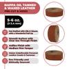 ELW 5-6 oz (2-2.4mm) Nappa Oil Tanned & Waxy Finish Leather Belt Grade Straps | Size: 3.5"x60" (8.9x152cm) | Canyon Color | Full Grain Craftsman A/B Grade Natural Cowhide, DIY, Crafting, Strips view 2