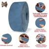 ELW 5-6 oz (2-2.4mm) Nappa Oil Tanned & Waxy Finish Leather Belt Grade Straps | Size: 0.75"x50" (1.9x127cm) | Blue Color | Full Grain Craftsman A/B Grade Natural Cowhide, DIY, Crafting, Strips view 3