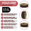 ELW 5-6 oz (2-2.4mm) Nappa Oil Tanned & Waxy Finish Leather Belt Grade Straps | Size: 3.5"x84" (8.9x213cm) | Dark Brown Color | Full Grain Craftsman A/B Grade Natural Cowhide, DIY, Crafting, Strips view 2