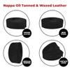 ELW 5-6 oz (2-2.4mm) Nappa Oil Tanned & Waxy Finish Leather Belt Grade Straps | Size: 10"x50" (25.4x127cm) | Black Color | Full Grain Craftsman A/B Grade Natural Cowhide, DIY, Crafting, Strips view 4