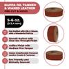 ELW 5-6 oz (2-2.4mm) Nappa Oil Tanned & Waxy Finish Leather Belt Grade Straps | Size: 0.5"x60" (1.3x152cm) | Besani Color | Full Grain Craftsman A/B Grade Natural Cowhide, DIY, Crafting, Strips view 2