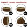 ELW 5-6 oz (2-2.4mm) Nappa Oil tanned & Waxy Finish Leather Belt Grade Straps | Size: 3"x84" (7.6x213cm) | Chestnut Color | Full Grain Craftsman A/B Grade Natural Cowhide, DIY, Crafting, Strips view 4