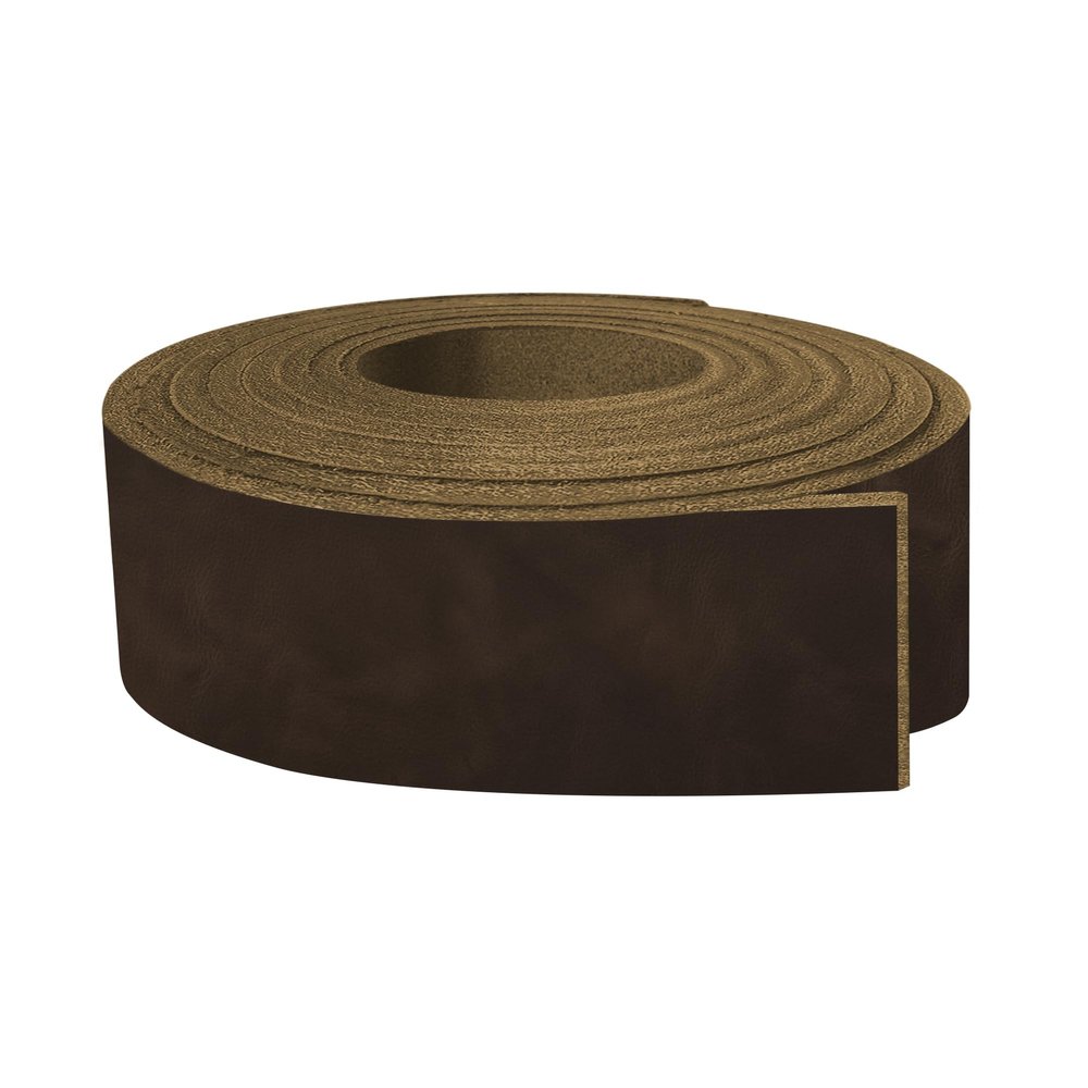 ELW 5-6 oz (2-2.4mm) Nappa Oil Tanned & Waxy Finish Leather Belt Grade Straps | Size: 4"x50" (10.2x127cm) | Lead Color | Full Grain Craftsman A/B Grade Natural Cowhide, DIY, Crafting, Strips