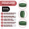 ELW 5-6 oz (2-2.4mm) Nappa Oil Tanned & Waxy Finish Leather Belt Grade Straps | Size: 10"x60" (25.4x152cm) | Green Color | Full Grain Craftsman A/B Grade Natural Cowhide, DIY, Crafting, Strips view 2