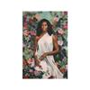 ZSHMMY DIY 5D Diamond Painting Kits for Adults Full Drill Diamond Painting Michelle Obama Floral Portrait First Lady Black Art African American for Home Wall Decor (20x28 inch), Clear view 1