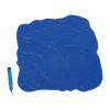 Concrete Floor Stamp Mold 12" x 12" Concrete Stamps Mats Set Seamless Concrete Texture Skin Slate Pattern Blue view 1