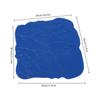 Concrete Floor Stamp Mold 12" x 12" Concrete Stamps Mats Set Seamless Concrete Texture Skin Slate Pattern Blue view 2