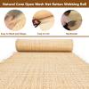16"/18"/20"/22"/24"/28"/36" Width Rattan Cane V Shape Webbing Roll, Open Mesh Net Cane Webbing Sheet, Weave Wicker Cane Webbing for Chairs,Pole Wrap Rattan Fabric DIY Craft Projects Furniture Decor ( view 2
