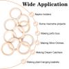 Coadura 10 PCS 6 Inch (150mm) Unfinished Wooden Rings for Crafts - Natural Wood Rings for Macrame, Jewelry Making, and DIY Projects - 150mm Wooden Hoops view 3