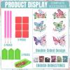 Janlaugh 3 Sets Spring Butterfly Diamond Art Table Decorations Butterfly Diamond Kits for Adults Double Sided Acrylic Butterflies Centerpieces for Tables Beginner DIY Crafts Gifts Party Decor view 3