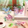 Janlaugh 3 Sets Spring Butterfly Diamond Art Table Decorations Butterfly Diamond Kits for Adults Double Sided Acrylic Butterflies Centerpieces for Tables Beginner DIY Crafts Gifts Party Decor view 4