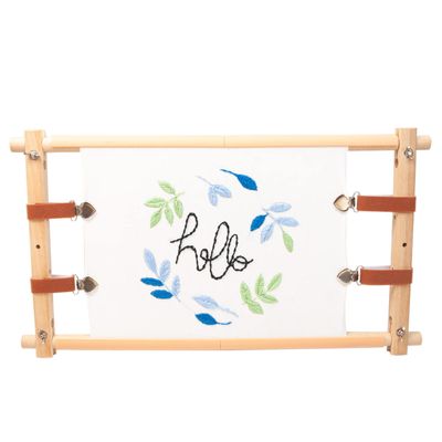 Lampstop Needlepoint Embroidery Tapestry Scroll Frame, Beech Wood Frames for Cross Stitch Quilting Hoop Stand Stitching Frame for Sewing (33"x12")