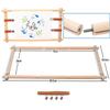 Lampstop Needlepoint Embroidery Tapestry Scroll Frame, Beech Wood Frames for Cross Stitch Quilting Hoop Stand Stitching Frame for Sewing (33"x12") view 2