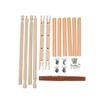 Lampstop Needlepoint Embroidery Tapestry Scroll Frame, Beech Wood Frames for Cross Stitch Quilting Hoop Stand Stitching Frame for Sewing (33"x12") view 3