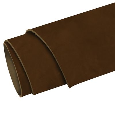ELW 5-6 oz (2-2.4mm) Nappa Oil Tanned & Waxy Finish Leather Pre-Cuts & Hides | Size: 8"x12" (20.3-30.4 cm) | Chestnut Color | Full Grain Genuine Craftsman Grade A/B, Leatherworking, Sheets
