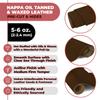 ELW 5-6 oz (2-2.4mm) Nappa Oil Tanned & Waxy Finish Leather Pre-Cuts & Hides | Size: 8"x12" (20.3-30.4 cm) | Chestnut Color | Full Grain Genuine Craftsman Grade A/B, Leatherworking, Sheets view 2