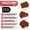 ELW 5-6 oz (2-2.4mm) Nappa Oil Tanned & Waxy Finish Leather Pre-Cuts & Hides | Size: 12"x24" (30.4-61 cm) | Canyon Color | Full Grain Genuine Craftsman Grade A/B, Leatherworking, Sheets view 2